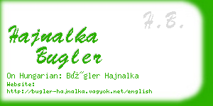 hajnalka bugler business card